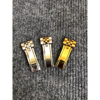 Khoá dây đồng hồ Rolex 5 mắt màu trắng, vàng, chỉ vàng size 20mm 21mm 20 21 (RL5M)