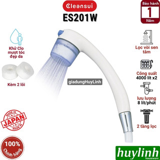 Thiết bị máy lọc nước tại vòi sen tắm khử CLO Cleansui ES201W - Sản xuất tại Nhật Bản