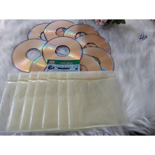 Combo 10 đĩa trắng CD-R Maxell 700Mb tặng kèm bao xốp đựng đĩa.