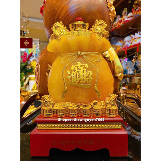Tượng Túi tiền Kim Nguyên Bảo phong thuỷ màu đỏ/ vàng/ xanh/trắng