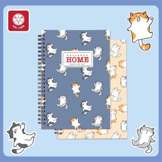 HẢI TIẾN Sổ lò xo bìa bồi cao cấp Home A6 200trang - Lốc 5 quyển