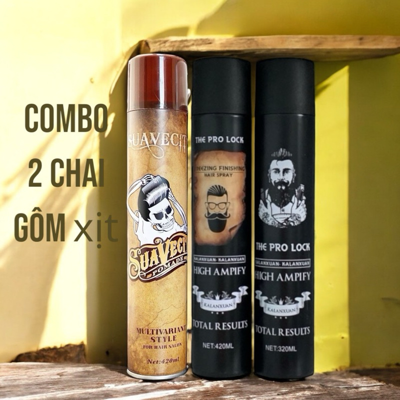 COMBO 2 CHAI GÔM CỨNG (PROLOCK + SUAVECITO) BẤT KỲ
