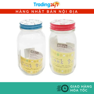 [Hỏa tốc HCM] Lọ thủy tinh nắp kim loại 900ml Nội địa Nhật Bản