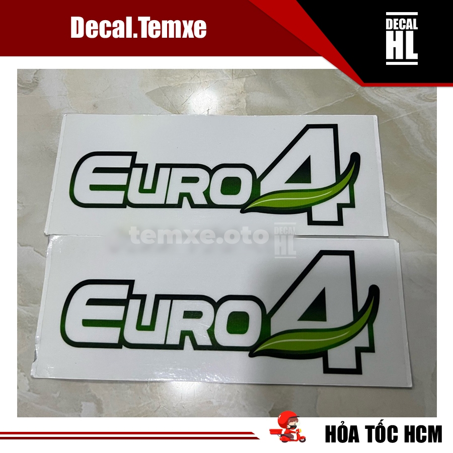 Tem euro 4 dán xe tải. Tem euro4 dán xe tải