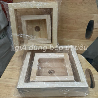 Khuôn bánh chưng gỗ 2 kích cỡ nhỏ - lớn