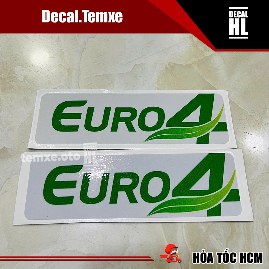 Tem euro 4 dán xe tải thaco . Tem euro4 dán xe tải Thaco Frontier