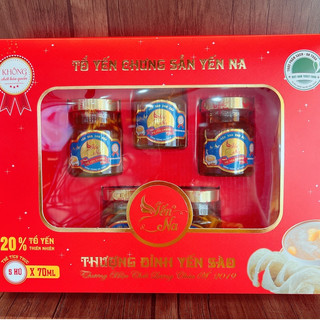 HỘP QUÀ 5 HŨ YẾN CHƯNG ĐÔNG TRÙNG HẠ THẢO - YẾN NA