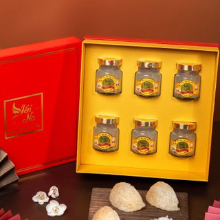 Set Hộp Quà Cao Cấp 6 Hủ Yến Chưng Đường Phèn  - Yến Na