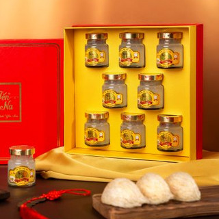 Set Hộp Quà Cao Cấp 8 Hũ Yến Chưng Đường Phèn - Yến Na