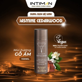  Dung Dịch Vệ Sinh Nam INTIMAN Extra Wash Jasmine CedarWood Gel Lạnh X2 Nano Bạc Kháng Khuẩn Hương Gỗ Quý Ông 