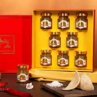 SET HỘP QUÀ CAO CẤP 6 HŨ YẾN CHƯNG LONG NHÃN - YẾN NA