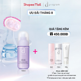 Sữa dưỡng ngăn ngừa lão hóa cho da nhạy cảm Dprogram Microbiome Vital Act Emulsion 100ml
