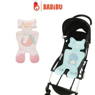 Tấm lót xe đẩy hạt đậu cao su non mềm mại, thoáng khí cho bé