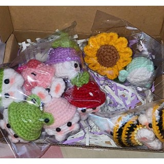 Móc khóa len nấm đội mũ handmade cute 🥰