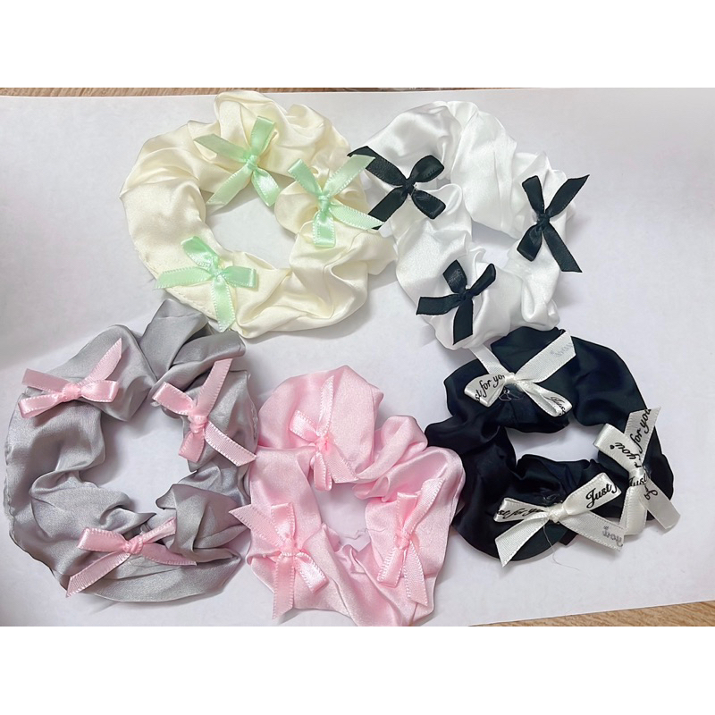 sỉ 10 cột bèo Scrunchies nơ mẫu mới