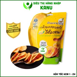 Chuối sấy kẹp me Thái Lan 90g, ăn vặt ngon rẻ