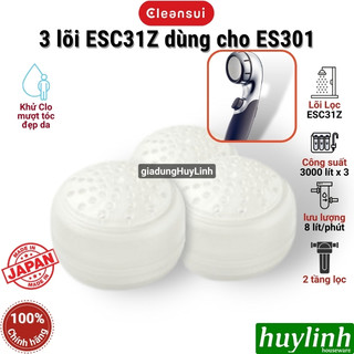 Bộ 3 lõi lọc nước cleansui esc31 cho vòi cleansui es301 - sản xuất tại nhật