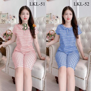 [BunnySky] Đồ bộ mặc, bộ quần áo nữ mặc nhà, mẫu lửng xinh hàng hot