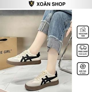 Giày Thể Thao Nam Nữ QC29, Giày Trắng Vạch Tiger Đen Nam Nữ XOAN SHOP Thời Trang C.Cấp Full Box Bill