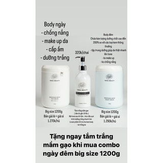 Kem body dưỡng trắng ngày và đêm cao cấp / size 1200g