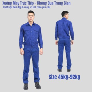 Đồ Bảo Hộ Lao Động, Quần Áo Bảo Hộ Lao Động, Đồng Phục Nhân Viên Kĩ Thuật Vải KaKi Màu Xanh Dương DN08