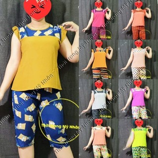 Đồ bộ tole 2 da trung niên nhiều họa tiết