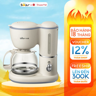 Máy Pha Cà Phê (cafe) Mini Tự Động 0.6L Bear KFJ-A06N2, 550W, Dùng Pha Trà, caphe,coffee,BH 18 tháng