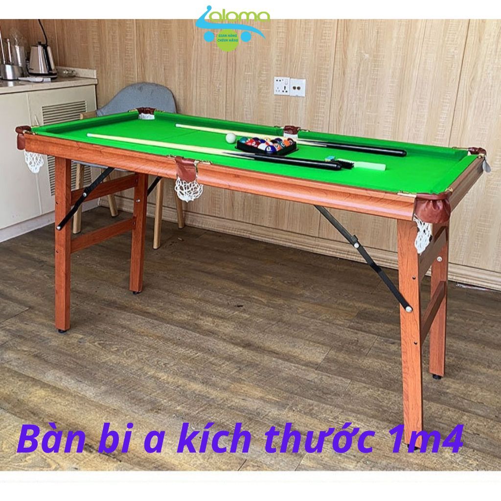 Bàn Bi-A Bằng Gỗ Kích Thước Lớn Table Top Pool Table TTP-140 cm  Dành Cho Người Lớn Và Trẻ Nhỏ