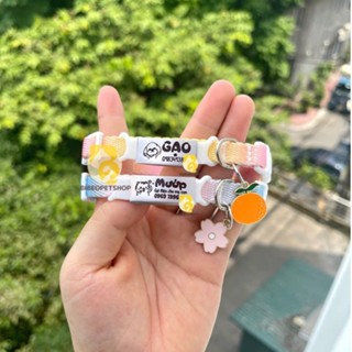 (CÓ SẴN) Vòng cổ cho mèo, cho chó khắc tên theo yêu cầu bằng vải nhiều màu (Tặng chuông)