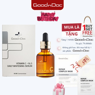 Serum Dưỡng Trắng Sáng Da, Giảm Thâm Nám Sạm Da, Chống Lão Hóa GoodnDoc Vitamin C 16.5 Daily Whitening