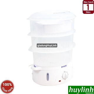 Nồi hấp 3 tầng Braburg B3L - 8.5 lít [[B3K mẫu mới]
