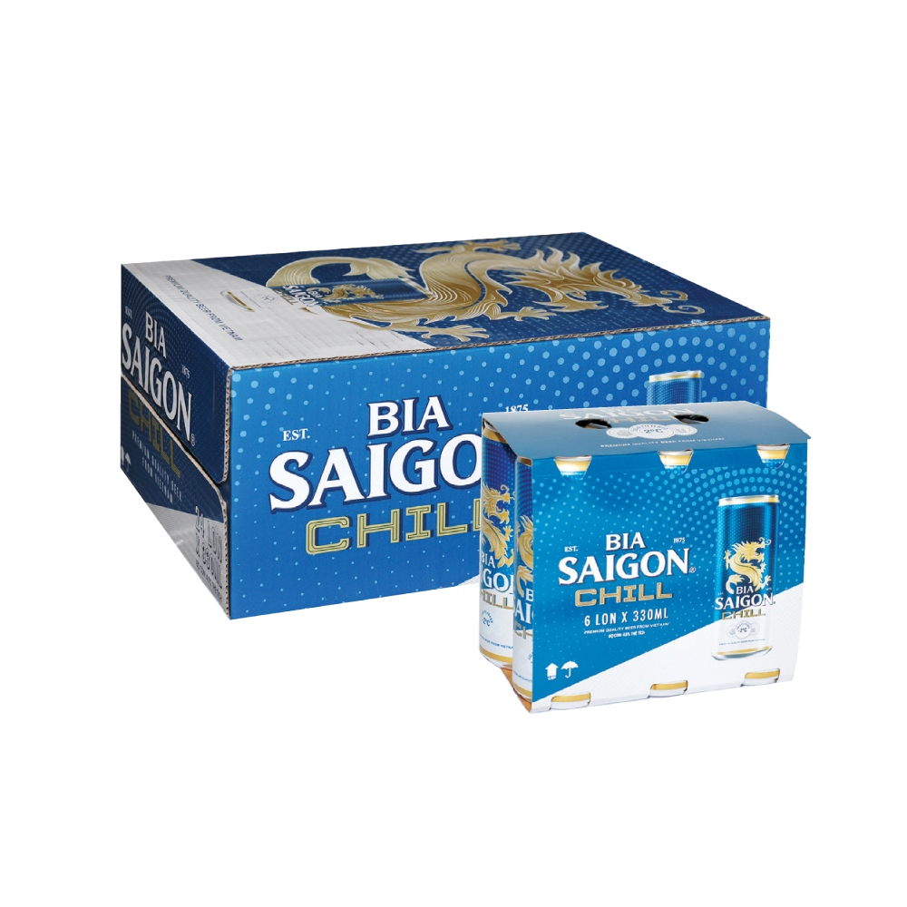 Bia SAIGON Chill lon 330ml