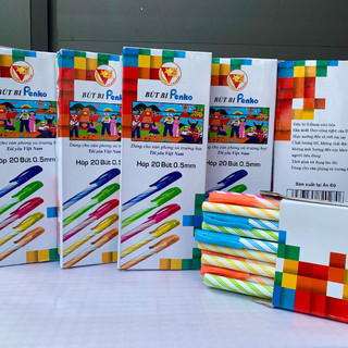 Hộp 20 bút bi nến dài siêu bền đẹp