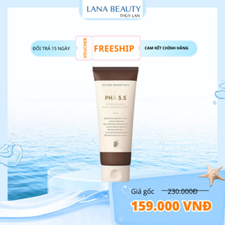 Sữa Rửa Mặt Tẩy Tế Bào Chết Byvibes Wonder Bath PHA 5.5 PH Balancing PHA Cleansing Foam 130ml