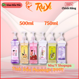 Tinh dầu massage body trơn tay 500ml và 750ml | Dầu Massage body đủ mùi hương