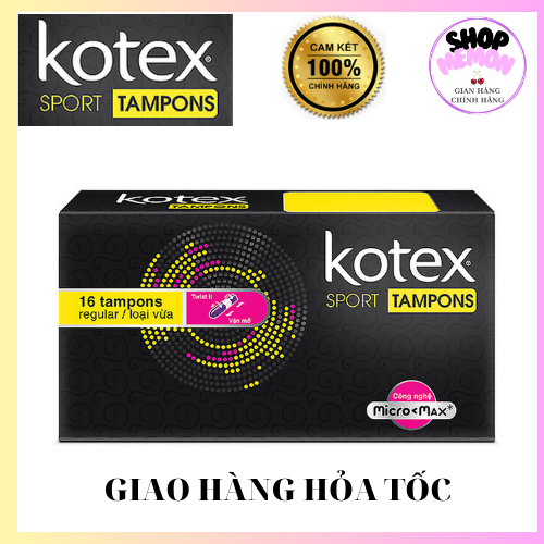 Băng vệ sinh KOTEX TAMPON hộp 16 ống