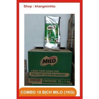 Combo 10 bịch Bột Milo Nguyên Chất 1kg - Nestle (date : 01/2027)