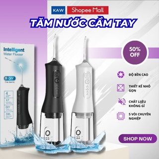 Tăm Nước Cầm Tay Điều Chỉnh 4 Chế Độ Thế Hệ Mới, Vệ Sinh Răng Miệng, Làm Sạch Sâu Mảng Bám