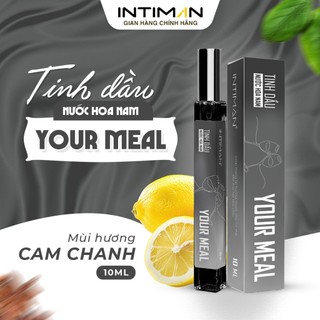  Tinh Dầu Nước Hoa Nam INTIMAN Your Meal 10ml chiết Lưu hương toàn thân ô tô suốt 24H. Hương cam chanh dịu nhẹ nam tính 