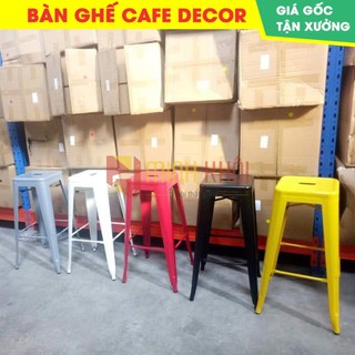 Ghế bar Tolix chân cao không tựa nhập khẩu giá rẻ nhất