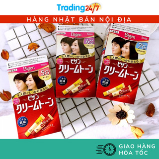 [Hỏa tốc HCM] Thuốc nhuộm tóc phủ bạc thảo dược Bigen 3G 4G 5G 6G 7G nội địa Nhật Bản
