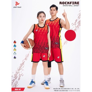 Quần Áo bóng rổ chính hãng Jp, quần áo Bóng rổ Rockfire Mới Vải mè cao cấp SP39CM