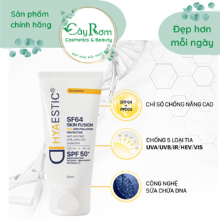 Kem chống nắng  Hyaestic Skin Fusion SF64 Sun And Pollution Protector SPF50 Cây Rơm Cosmetics