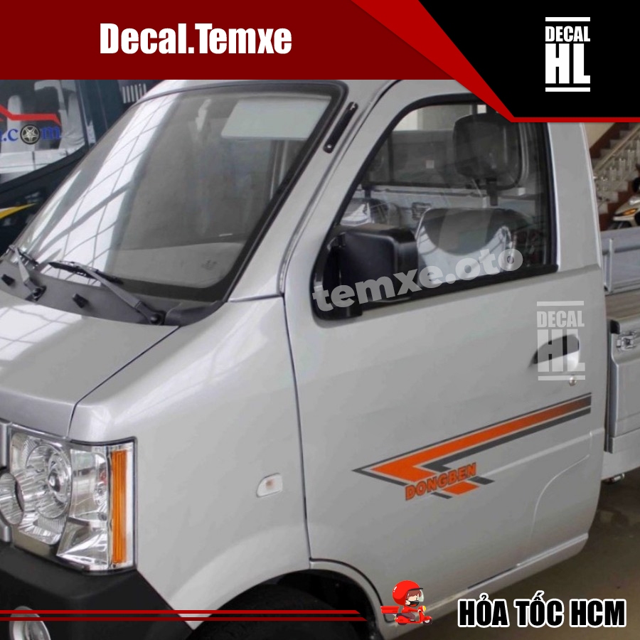 Tem dán xe tải Dong ben. Tem xe tải Dongben , euro4 , euro 4 xe dongben