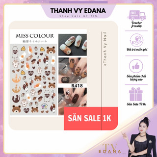 Sticker Dán, Hình Nail Móng Tay Mẫu Mới Siêu Hót [Thanh Vy Nail]