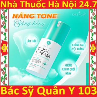 Kem chống nắng vật lý Cool Cream face tuyết sữa gạo  Dr Lacir ,kem dưỡng trắng da ban ngày Drlacir