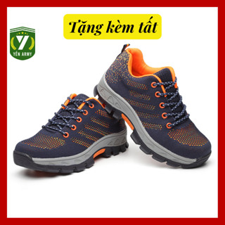 Giày Bảo Hộ Lao Động Nam Nữ AQX 1101 - Kiểu Dáng Thể Thao - Chống Đinh Chống Cắt - Tặng Kèm Tất Chân