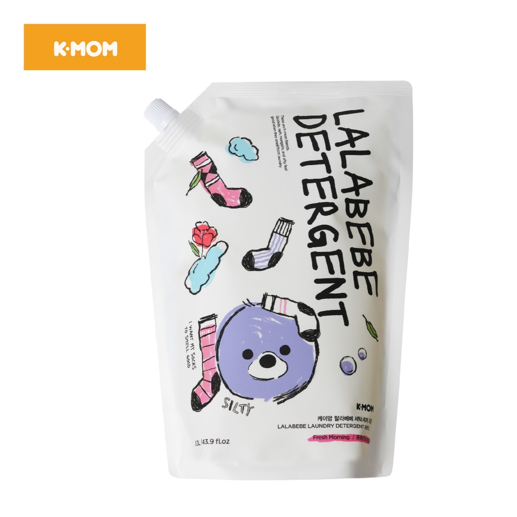 Nước giặt thuần chay Lalapopo K-mom Hàn Quốc túi 1300ml