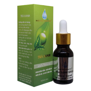 serum trắng da ngừa nhăn, lão hóa se khít lỗ chân lông trà xanh tinh chất serum nhật việt cosmetics 15 ml