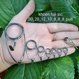  khoen fuji sic dêpa 30 còn lại 1 chân dùng thay thế và dựng cần câu lure,chép,ghềnh... 